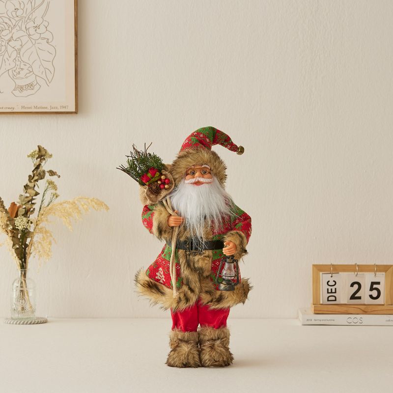 Christmas,Santa Claus with lantern